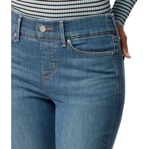 Women’s Plus Skinny Jeans Super Stretch Tummy Control Pull-On Denim - Picture 4 of 5